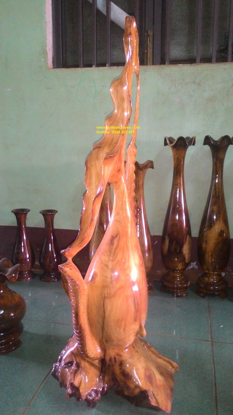Bình gỗ nghệ thuật kate