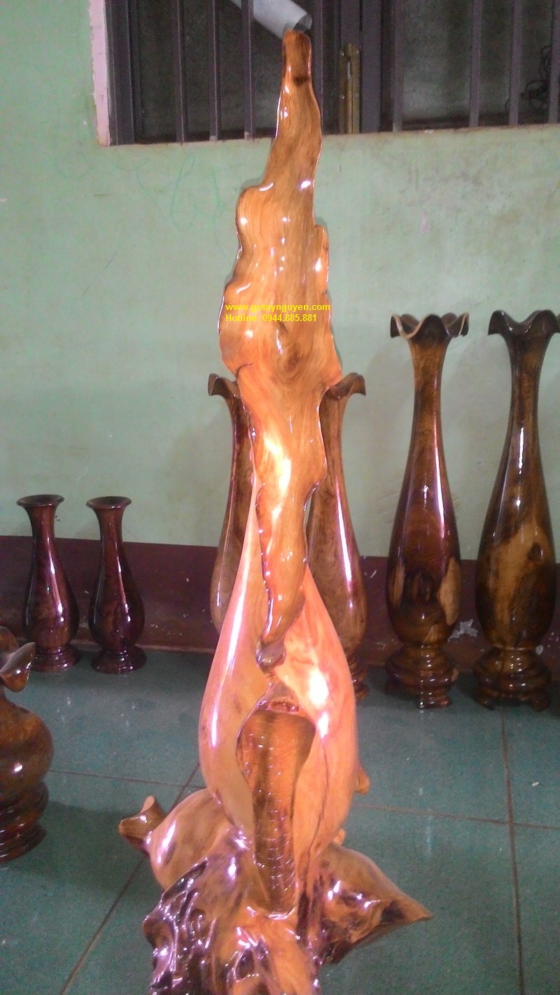 Bình gỗ nghệ thuật kate