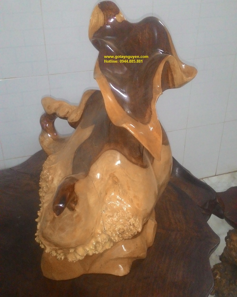 bình nghệ thuật gỗ hương