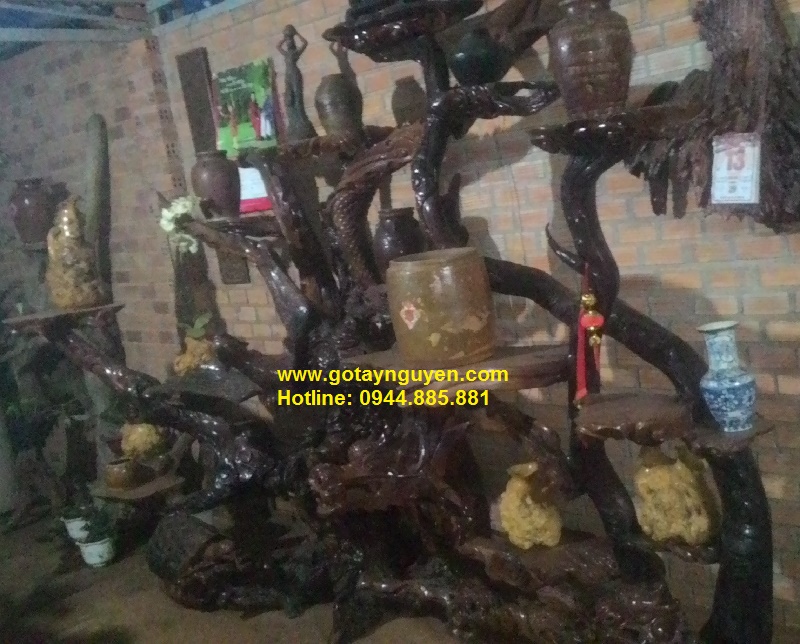 Bộ Tứ linh gỗ hương