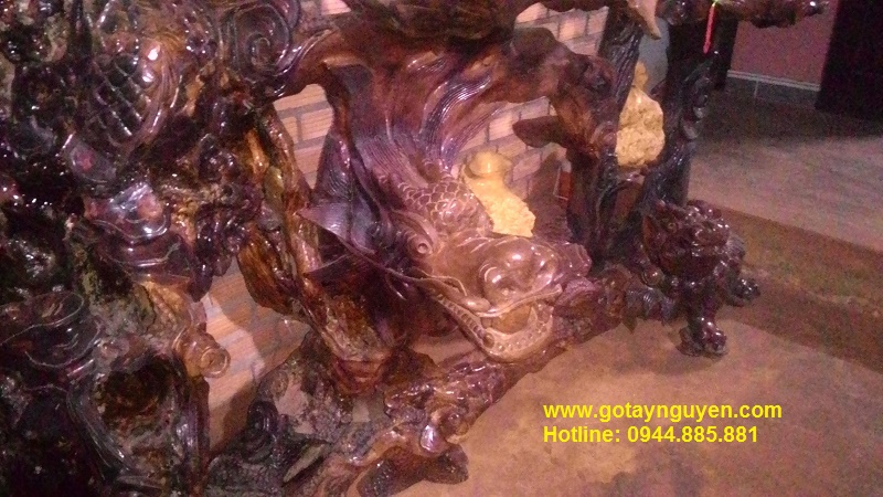 Bộ Tứ linh gỗ hương