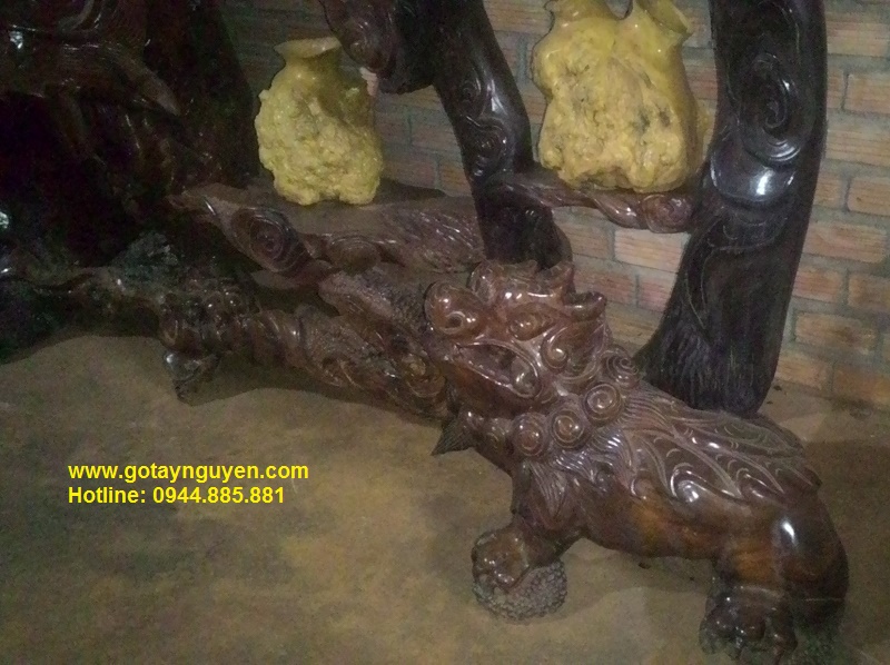 Bộ Tứ linh gỗ hương