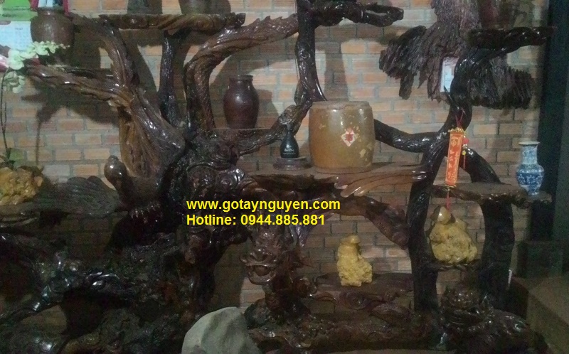 Bộ Tứ linh gỗ hương