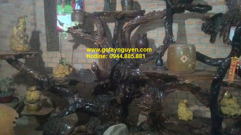 Bộ Tứ linh gỗ hương
