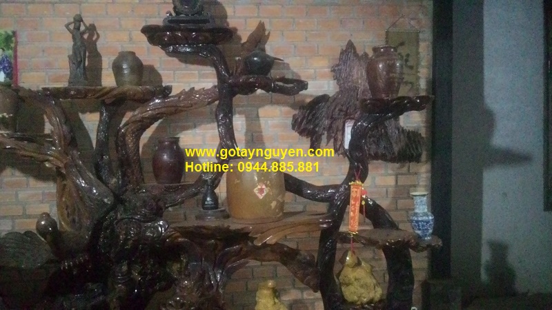 Bộ Tứ linh gỗ hương
