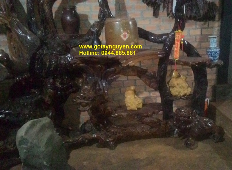 Bộ Tứ linh gỗ hương